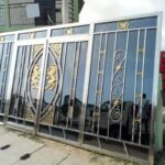 Glass with SS Sliding Gate