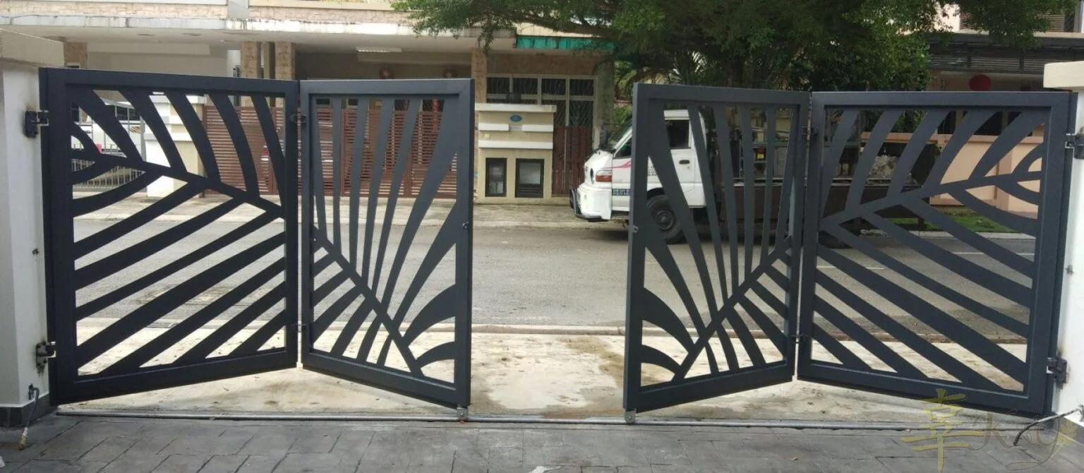 Track Bi Folding Swing Gate