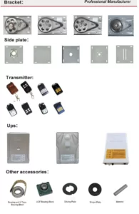 AC Rolling Shutter Motor MRTRS-1000-1P SIDE Bracket Optional Accessories