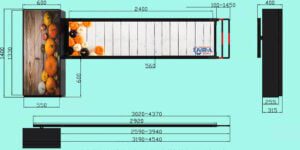 Advertising Automatic Boom Barrier System with Lighting