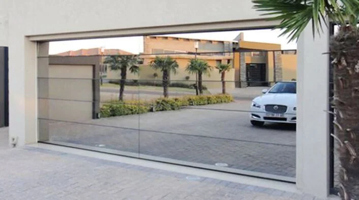 Aluminum Sectional Mirror Glass Garage Door