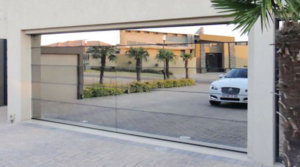 Aluminum Sectional Mirror Glass Garage Door