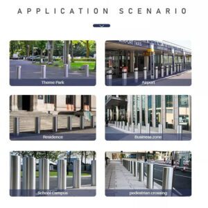 Automatic Stainless Steel LED Road Bollard MR-AB800 Technical Specifications