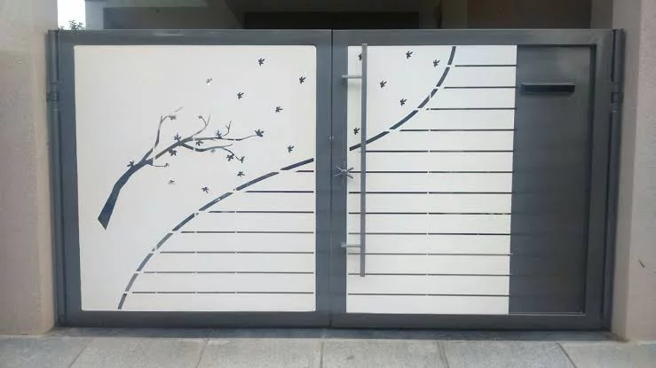 CNC Laser Cut Metal Gates 067