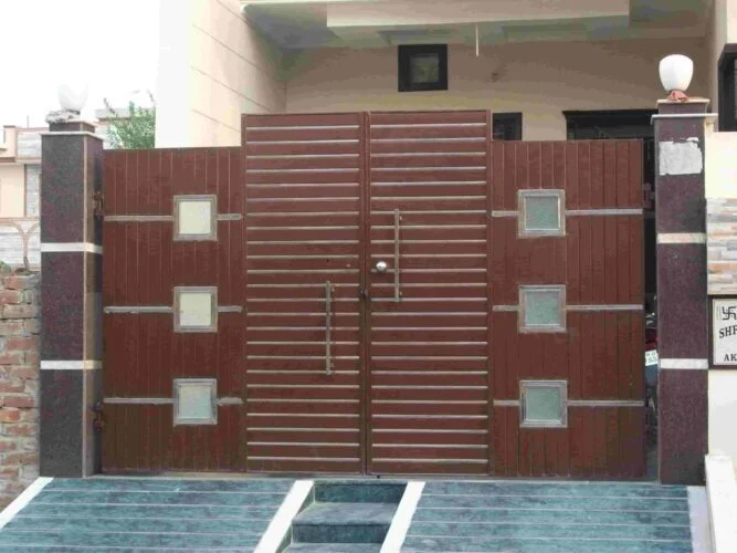 Entrance Mild Steel Swing Gates 009