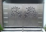 Laser Cut Stainless Steel Swing Gate