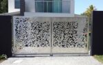 Laser Cut Stainless Steel Swing Gate