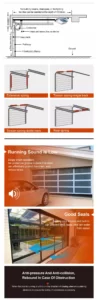New Modern Garage Doors with Tempered Glass
