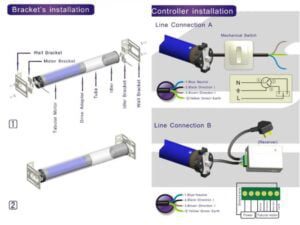 Roller Shutter Door Tubular Motor MR RSTM45 Installation Diagram 7 e1670986580194