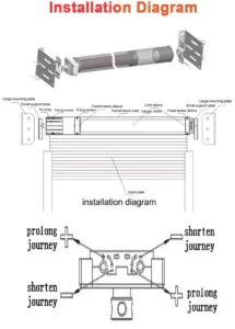 Roller Shutter Tubular Motor MR-RSTM35 Installation Diagram
