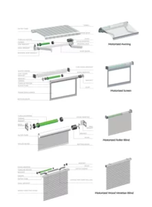 Roller Shutter Tubular Motor MR-RSTM92 Installation Diagram