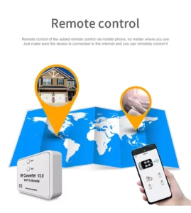 Wifi To RF Bluetooth Remote Control 300-868Mhz