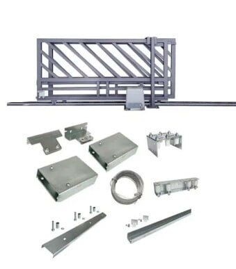 4m Telescopic Sliding Gate Hardware Complete Kit