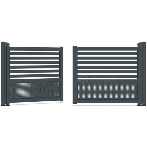 Aluminium Double Gates