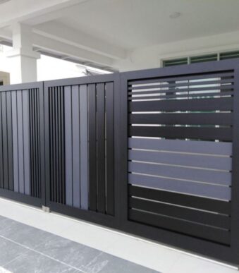 Aluminium Track Bi Folding Swing Gates