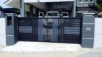 Aluminium Trackless Bi Folding Swing Gate