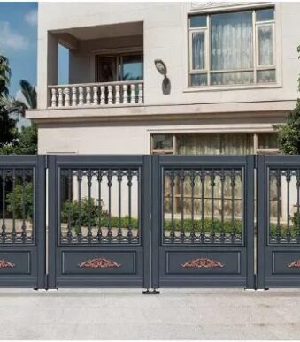 Aluminium Trackless Bi Folding Swing Gates