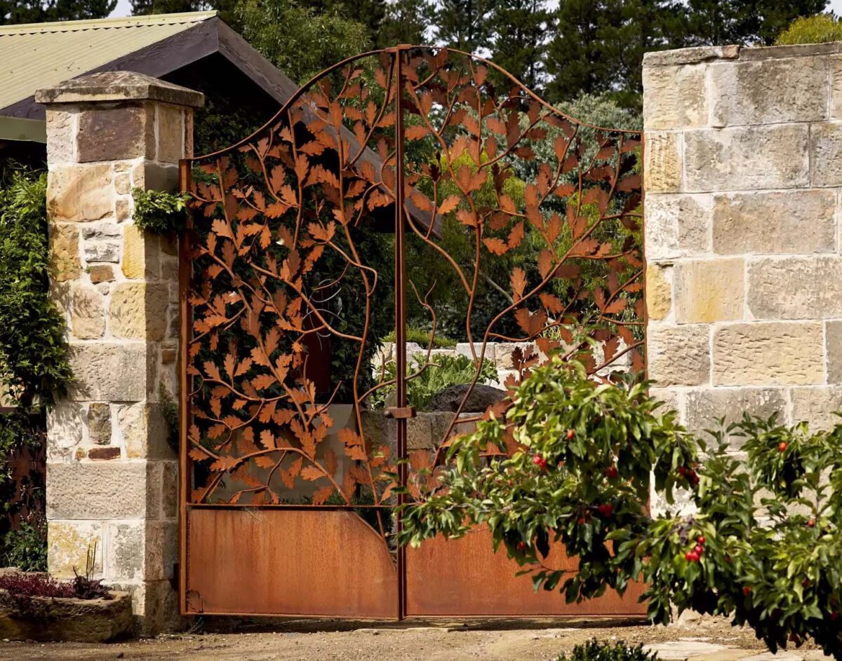 Corten Steel Laser Cut Gates MR-CSG52