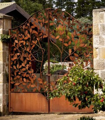 Corten Steel Laser Cut Gates MR-CSG52