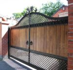 wooden swing gate design