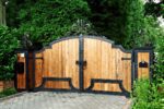 wooden swing gate design