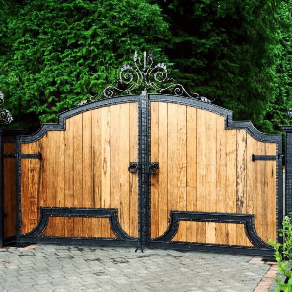 wooden swing gate design