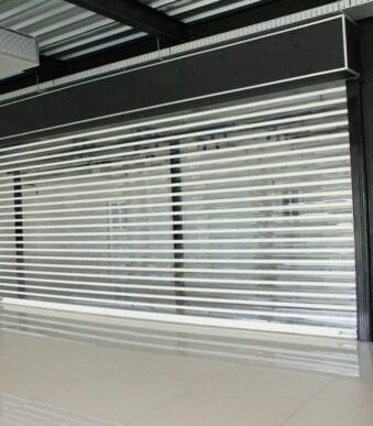 Transparent Rolling Shutters with Motors