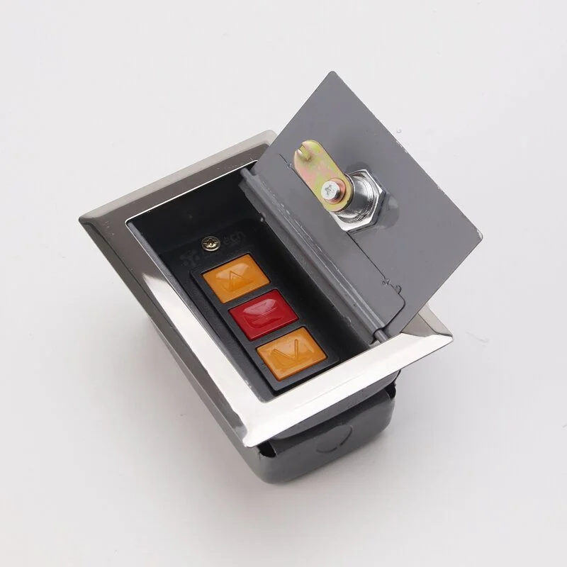 Push Button with Safety Lock Key Box Housing Box