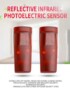 Waterproof Reflective Photoelectric Sensor for Garage Doors