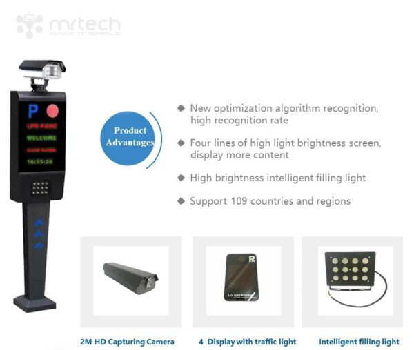 ALPR Camera License Plate Recognition For Car Parking