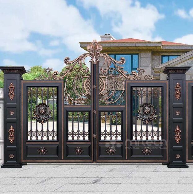 Powder Coated Aluminum Alloy Arch Swing and Sliding Gates