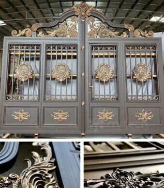 Customized Entrance Door Double Swing Mian Gate