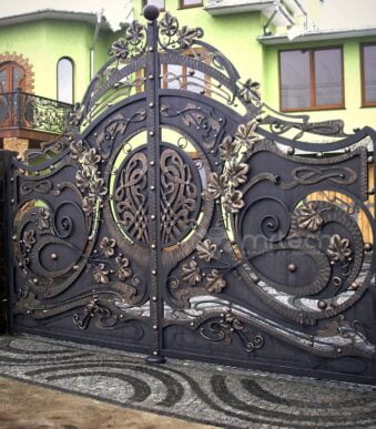 Decorative Galvanized Wrought Iron Security Gates