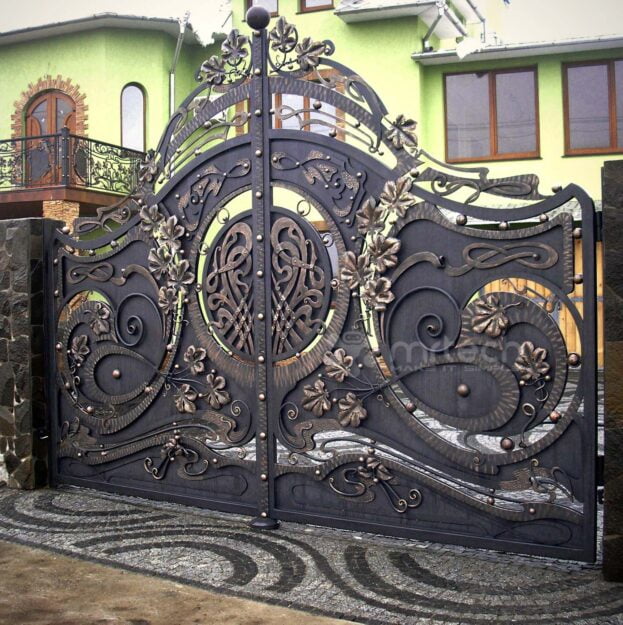 Decorative Galvanized Wrought Iron Security Gates