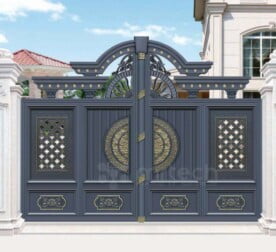 European Style Electric Garden Cast Aluminium Gates