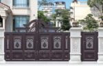 European Style Electric Garden Cast Aluminium Gates