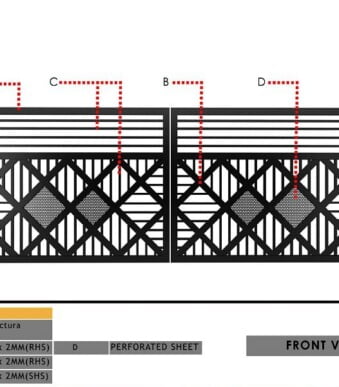 Latest Industrial MS Steel Main Gate