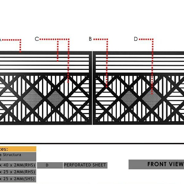 Latest Industrial MS Steel Main Gate