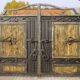 Latest Mild Steel Wooden Main Gate