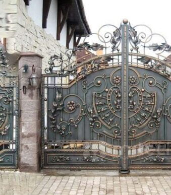 Latest Modern Wrought Iron Swing Gates for Residential