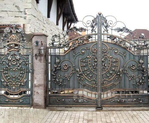 Latest Modern Wrought Iron Swing Gates for Residential