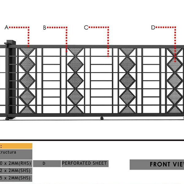 Latest New Industrial Steel Sliding Gate