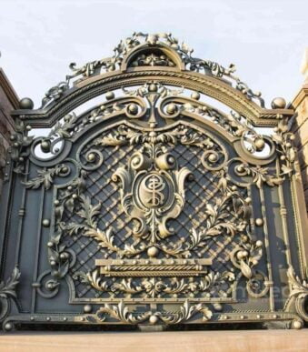 Luxury Customized Wrought Iron Security Main Gate