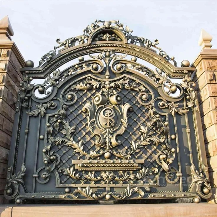 Luxury Customized Wrought Iron Security Main Gate