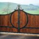 Luxury Wrought Iron Steel Security Entrance Gate for Villa