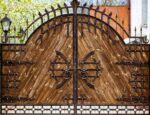 Luxury Wrought Iron Steel Security Entrance Gate for Villa