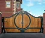 Luxury Wrought Iron Steel Security Entrance Gate for Villa