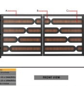 Modern Acp Sheet Iron and Steel Gate