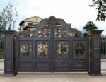 Modern House Entrance Main Gate Aluminum Fence Gate