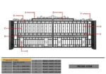 Modern Mild Steel MS Pipe Gate